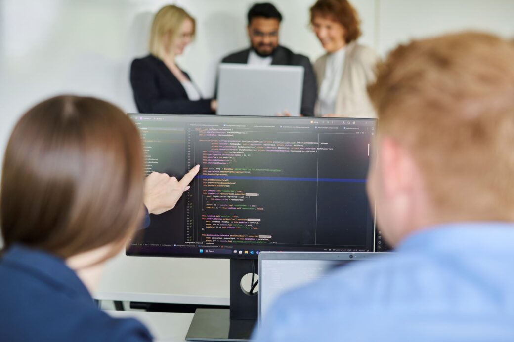Employees from the development.